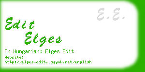 edit elges business card